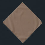 Bandana Mocha Latte Brown, Terrestre Cor Sólida Neutra<br><div class="desc">Fique aterrado em qualquer ambiente com Mocha Latte,  a perfeita sombra de terra para sotaques neutros.</div>