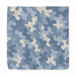 Bandana Monograma Militar Azul Camo