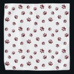 Bandana Padrão de impressão de tela de brilho rosa Dourado<br><div class="desc">Mostre o quanto você ama os animais com esta bela pata de ouro-rosa com pata de fenda com padrão de bandana. Aposto que o seu animal de estimação vai ficar adorável vestindo-o também!</div>