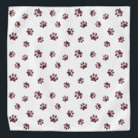 Bandana Padrão de impressão de tela de brilho rosa Dourado<br><div class="desc">Mostre o quanto você ama os animais com esta bela pata de ouro-rosa com pata de fenda com padrão de bandana. Aposto que o seu animal de estimação vai ficar adorável vestindo-o também!</div>