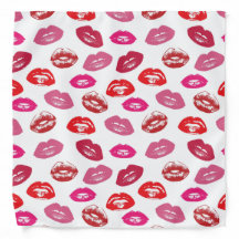 Padrão De Mix Vermelho E Rosa De Beijo