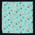 Bandana Padrão de Rosquinha borrifada de café<br><div class="desc">Padrão de Rosquinha borrifada de café</div>