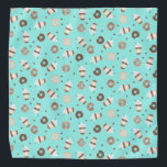 Bandana Padrão de Rosquinha borrifada de café<br><div class="desc">Padrão de Rosquinha borrifada de café</div>
