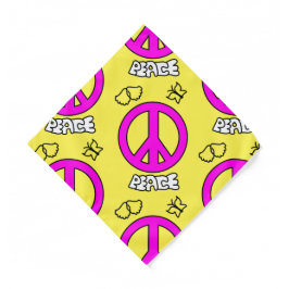 BANDANA PADRÃO DE SINAL DE PAZ,