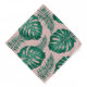 Bandana Palma Rosa Tropical e Verde deixa um padrão perfei (Front)