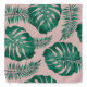Bandana Palma Rosa Tropical e Verde deixa um padrão perfei (Front)