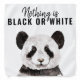 Bandana Panda Negra E Branca Moderna Engraçada Com Citação (Front)