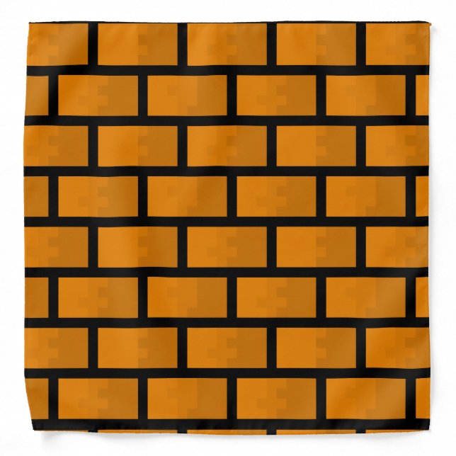 Bandana Parede de Brick de Oito Bits (Front)