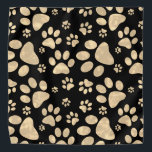 Bandana Pata de Cães Imprime Sepia<br><div class="desc">Padrão de impressão de pata de cão em um design de tom marrom-sépia. excelente para cães,  gatos,  amantes de animais de estimação.</div>