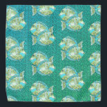 Bandana Peixe azul<br><div class="desc">Blue Fish Bandana por ArtMuvz Illustration. Roupa de Peixe Azul,  camisetas de pesca,  presentes de pescador.</div>