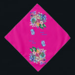Bandana Pet primavera de boas-vindas<br><div class="desc">Celebre a época de renovação com este vibrante design floral de aquarela! Este estilo pintado à mão captura a essência da beleza da natureza.</div>