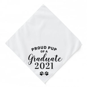 Bandana Pup Orgulhoso De Graduação De Cães Da Classe 2021 