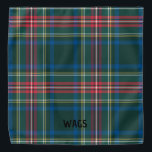 Bandana Xadrez de Natal Tartan NOME de Pet Clássico<br><div class="desc">Xadrez de Tartan Feriado em Verde, Vermelho, Amarelo, Azul, Branco com NOME personalizado em preto. Fácil de personalizar texto, cor do texto, fonte. Acessório de Natal excelente para QUALQUER animal de estimação e humano de estimação correspondente. Cachorro, Festivo, Divertido. Misturar e combinar Xadrezes de Natal / Natal inteiras de Tartan...</div>