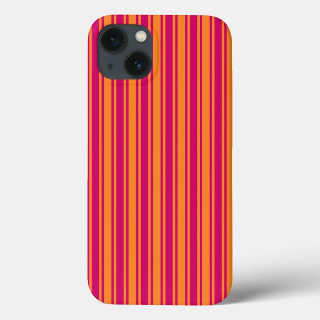 Bandas cor-de-rosa e laranja doces Case-Mate iPhon (Verso)