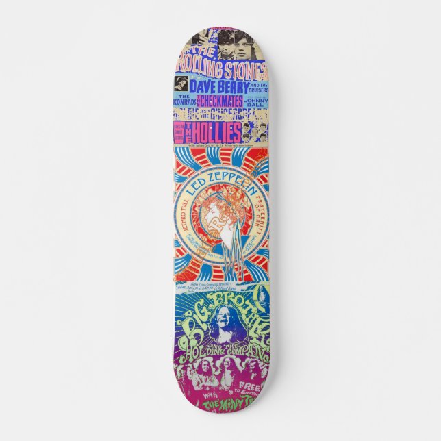 Bandas de Rock Antigas Andam de Skate (Frente)