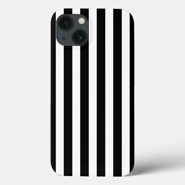 Bandas doces brancas e pretas Mala para iPhone (Verso)