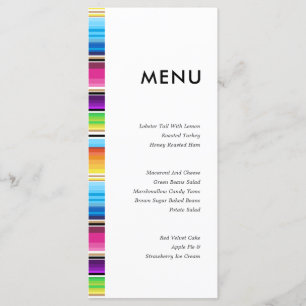 Bandas Primavera de Serape   Menu Casamento