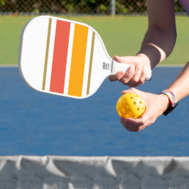 Bandas Retro-Laranja Amarelas De Cor Branca