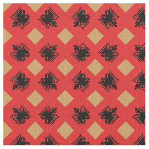 Bandeira Albanesa & Tecido de tendências da Albâ
