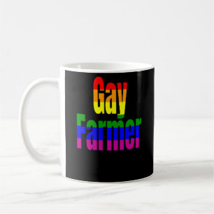 Bandeira alegre do arco-íris da caneca de café d