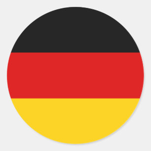 Bandeira Alemã Adesivo Alemanha – Preto Vermelho D