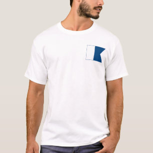 "Bandeira alfa - camisas de Divemaster"