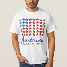 Bandeira americana 4o do T-SHIRT de julho (a