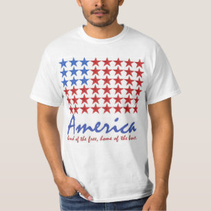 Bandeira americana 4o do T-SHIRT de julho (a