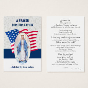 Bandeira Americana Abençoada Virgem Maria Santa