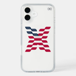 Bandeira Americana Abstrata Letra X