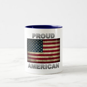 Bandeira americana - americano orgulhoso - caneca
