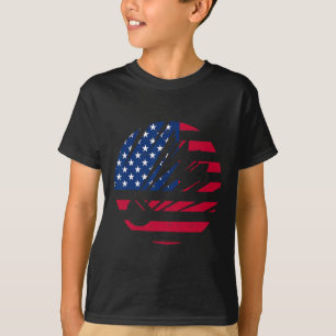 Bandeira Americana Badminton Camisa Men Mulheres U