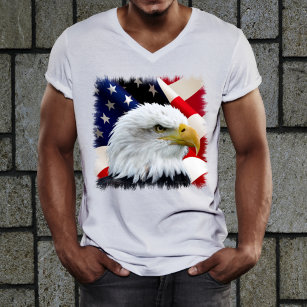 Bandeira Americana da Águia T-Shirt