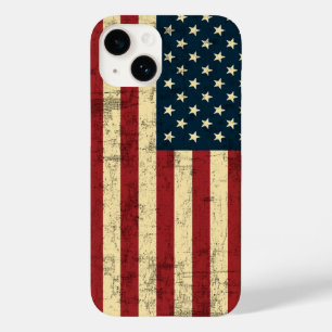 Bandeira americana envelhecida afligida