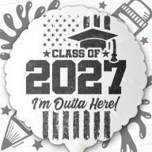 Bandeira Americana Formatura Turma de Formandos de