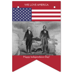 Bandeira americana George Washington Abraham