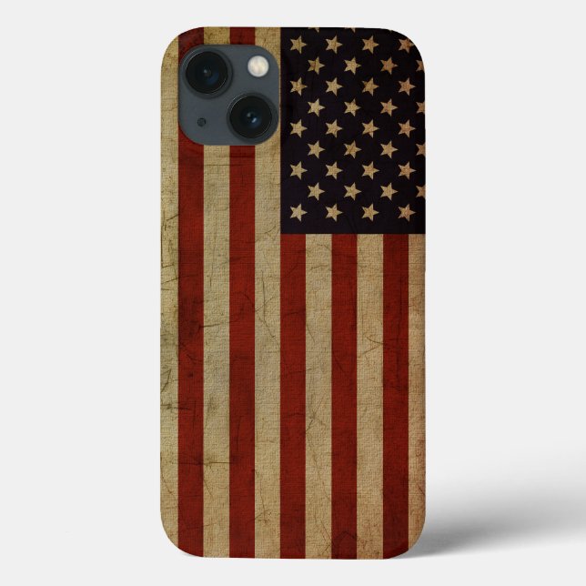 Bandeira Americana Grunge Vintage (Verso)