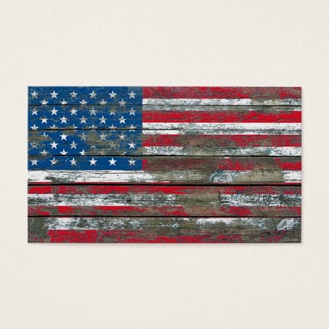 Bandeira Americana no Efeito de Conselhos de Madei (Frente)