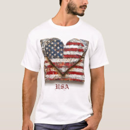 Bandeira Americana Patriótica T-Shirt