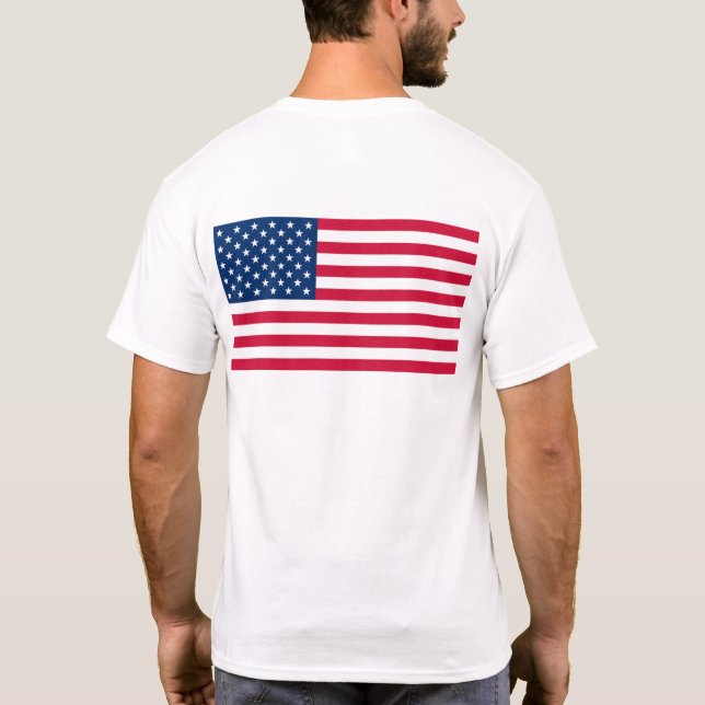 Bandeira Americana Patriótica T-Shirts (Verso)