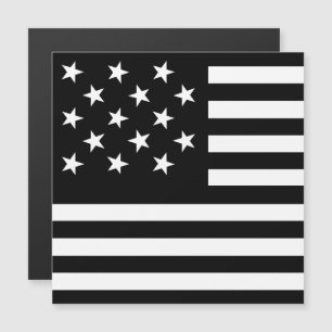 Bandeira americana preta estrelada e com listras