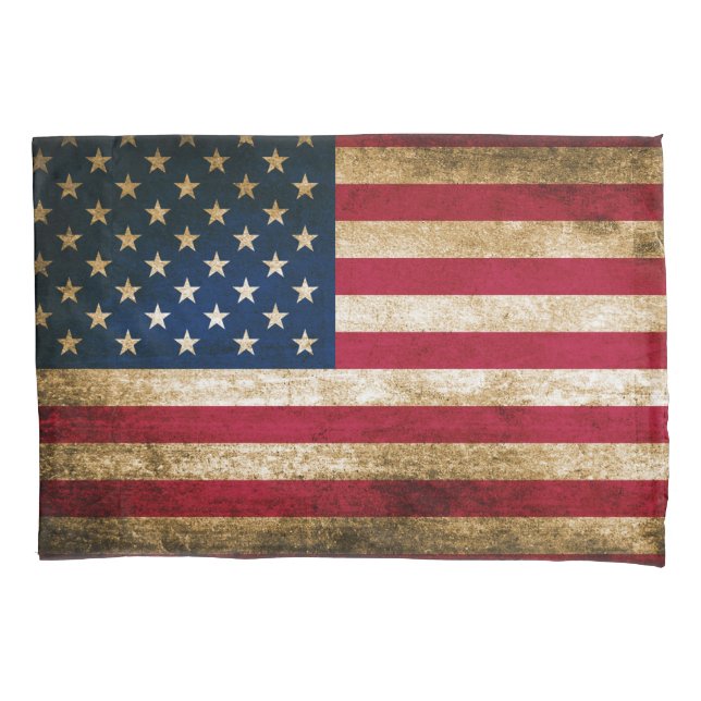Bandeira americana rústica patriótica (Frente)