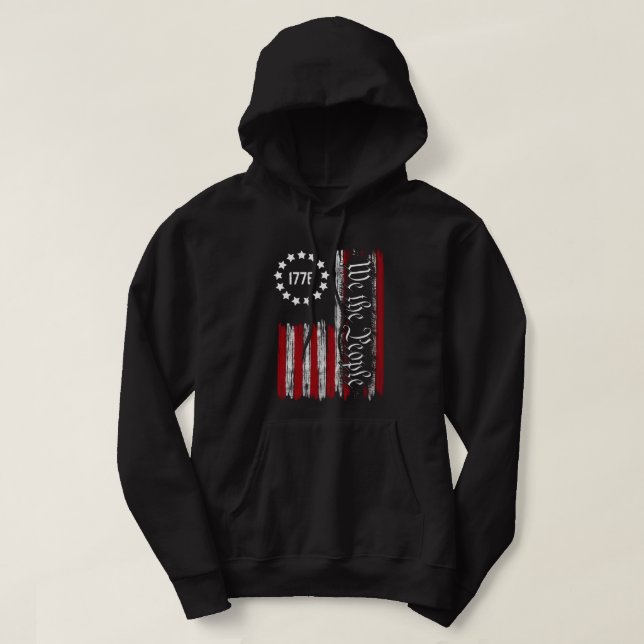 Bandeira Americana Somos A Camisa De Pessoas (Frente do Design)