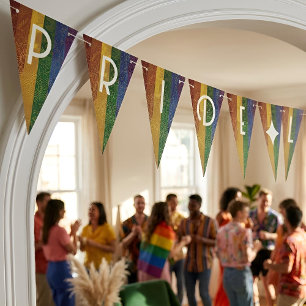 Bandeira Art Déco do Orgulho   Bunting Orgulho Viv