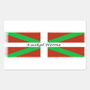 Bandeira Basque com etiqueta de Euskal Herria