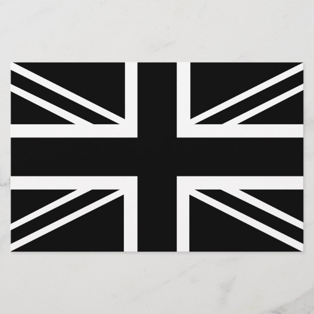 Bandeira BLack & White Classic Union Jack British( (Frente)
