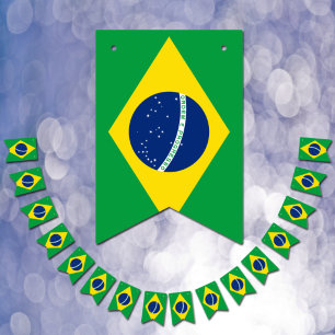 Bandeira Brasileira & Bandeiras de Festa Brasil /