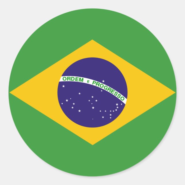 Bandeira brasileira dos autocolantes brasileiros (Frente)