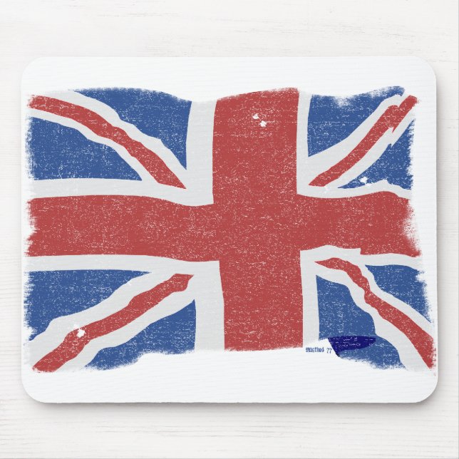 Bandeira BRITÂNICA 2 Mousepad do vintage (Frente)