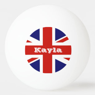 Bandeira britânica bola personalizada de Pong do